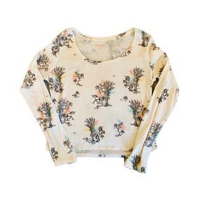 Mudd Knit unicorn crop